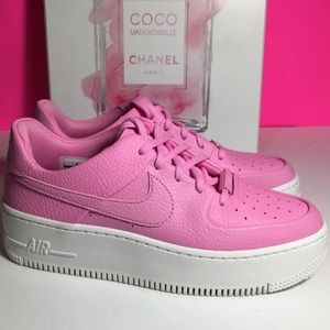Pink Air Force Ones Worn Once